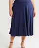 24seven Comfort Apparel 24seven Comfort Apparel Flowy Jersey Midi Skirt - 1