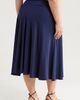 24seven Comfort Apparel 24seven Comfort Apparel Flowy Jersey Midi Skirt - 2