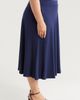 24seven Comfort Apparel 24seven Comfort Apparel Flowy Jersey Midi Skirt - 3