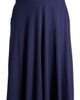 24seven Comfort Apparel 24seven Comfort Apparel Flowy Jersey Midi Skirt - 5