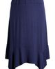 24seven Comfort Apparel 24seven Comfort Apparel Handkerchief Hem Jersey Midi Skirt - 5