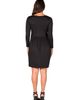 24seven Comfort Apparel 24seven Comfort Apparel Long Sleeve Babydoll Knee Length Dress - 3
