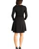 24seven Comfort Apparel 24seven Comfort Apparel Long Sleeve Knee Length Maternity Skater Dress - 3