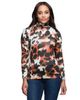 24seven Comfort Apparel 24seven Comfort Apparel Long Sleeve Turtleneck Top Animal Print - 1