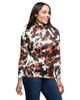 24seven Comfort Apparel 24seven Comfort Apparel Long Sleeve Turtleneck Top Animal Print - 2
