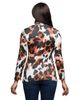 24seven Comfort Apparel 24seven Comfort Apparel Long Sleeve Turtleneck Top Animal Print - 3