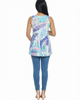24seven Comfort Apparel 24seven Comfort Apparel Matenity Abstract Scoop Neck Tunic Tank Top - 3