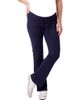 24seven Comfort Apparel 24seven Comfort Apparel Maternity Basic Ribbed Knit Drawstring Straight Leg Lounge Pants - 1