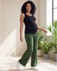 24seven Comfort Apparel 24seven Comfort Apparel Maternity Basic Ribbed Knit Drawstring Straight Leg Lounge Pants - 5