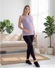 24seven Comfort Apparel 24seven Comfort Apparel Maternity Basic Ribbed Knit Round Neck Sleeveless Tank Top - 5