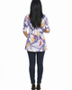 24seven Comfort Apparel 24seven Comfort Apparel Maternity Butterfly Scoop Neck Elbow Sleeve Tunic Top - 3