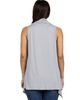 24seven Comfort Apparel 24seven Comfort Apparel Maternity Draped Open Front Sleeveless Cardigan - 3