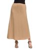 24seven Comfort Apparel 24seven Comfort Apparel Maternity Elastic Waist A-Line Maxi Skirt - 1