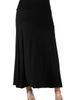 24seven Comfort Apparel 24seven Comfort Apparel Maternity Elastic Waist Maxi Skirt - 3