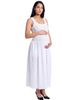 24seven Comfort Apparel 24seven Comfort Apparel Maternity Essential Sleeveless Scoop Neck A-Line Pocket Maxi Dress - 2