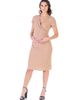 24seven Comfort Apparel 24seven Comfort Apparel Maternity Faux Wrapover Dress with Cap Sleeves - 1