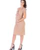 24seven Comfort Apparel 24seven Comfort Apparel Maternity Faux Wrapover Dress with Cap Sleeves - 2