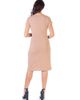 24seven Comfort Apparel 24seven Comfort Apparel Maternity Faux Wrapover Dress with Cap Sleeves - 3
