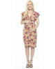 24seven Comfort Apparel 24seven Comfort Apparel Maternity Floral Faux Wrap Knee Length Dress - 1