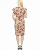 24seven Comfort Apparel 24seven Comfort Apparel Maternity Floral Faux Wrap Knee Length Dress - 3