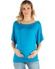 24seven Comfort Apparel 24seven Comfort Apparel Maternity Loose Fit Dolman Top with Wide Sleeves - 1