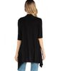 24seven Comfort Apparel 24seven Comfort Apparel Maternity Loose Fit Open Front Cardigan - 3