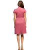 24seven Comfort Apparel 24seven Comfort Apparel Maternity Mandarin Collar Knee Length Wrap Dress - 3