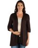 24seven Comfort Apparel 24seven Comfort Apparel Maternity Open Front Elbow Length Sleeve Cardigan - 1