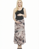 24seven Comfort Apparel 24seven Comfort Apparel Maternity Paisley Elastic Waist A-Line Maxi Skirt - 1