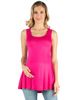 24seven Comfort Apparel 24seven Comfort Apparel Maternity Scoop Neck Sleeveless Tank Top - 1