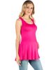 24seven Comfort Apparel 24seven Comfort Apparel Maternity Scoop Neck Sleeveless Tank Top - 2