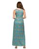 24seven Comfort Apparel 24seven Comfort Apparel Maternity Sky Blue Sleeveless V-Neck Maxi Dress With Pockets - 3