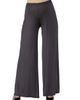 24seven Comfort Apparel 24seven Comfort Apparel Maternity Solid Color Palazzo Pants - 1