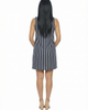 24seven Comfort Apparel 24seven Comfort Apparel Maternity Striped Round Neck Sleeveless A-Line Mini Shift Dress - 3