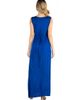 24seven Comfort Apparel 24seven Comfort Apparel Maternity V-Neck Sleeveless Maxi Dress with Belt - 3