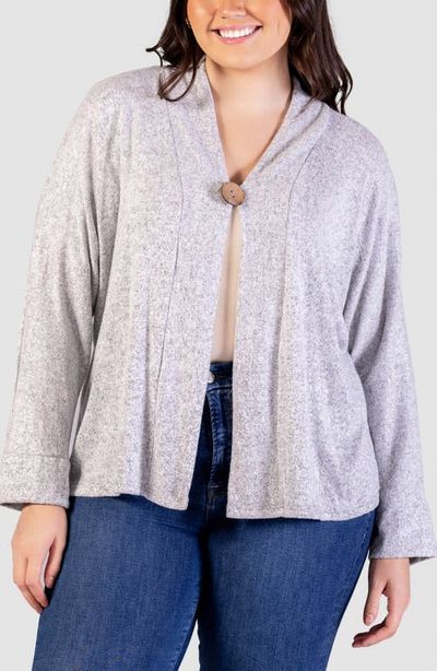 24seven Comfort Apparel 24seven Comfort Apparel One-Button Cardigan