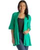 24seven Comfort Apparel 24seven Comfort Apparel Open Front Elbow Length Sleeve Cardigan - 1