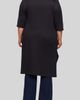24seven Comfort Apparel 24seven Comfort Apparel Open Front Knee Length Jacket - 2