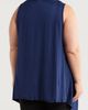24seven Comfort Apparel 24seven Comfort Apparel Open Front Sidetail Stretch Vest - 2