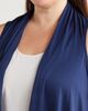 24seven Comfort Apparel 24seven Comfort Apparel Open Front Sidetail Stretch Vest - 4