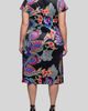 24seven Comfort Apparel 24seven Comfort Apparel Paisley Floral Wrap Front Knit Midi Dress - 2