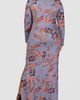 24seven Comfort Apparel 24seven Comfort Apparel Paisley Print Long Sleeve Maxi Dress - 2