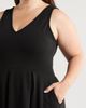 24seven Comfort Apparel 24seven Comfort Apparel Party Stretch High-Low Dress - 4