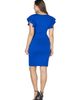 24seven Comfort Apparel 24seven Comfort Apparel Petite V Neck Ruffle Sleeve Knee Length Dress - 3