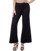 24seven Comfort Apparel 24seven Comfort Apparel Petites Comfortable Solid Color Palazzo Pants - 1