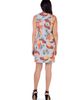 24seven Comfort Apparel 24seven Comfort Apparel Petites Paisley Print Sleeveless Shift Dress - 3