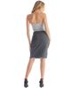 24seven Comfort Apparel 24seven Comfort Apparel Petites Solid Color Elastic Waist Knee Length Pencil Skirt - 3