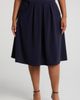 24seven Comfort Apparel 24seven Comfort Apparel Pleated Elastic Waist Skirt - 1