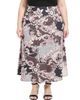 24seven Comfort Apparel 24seven Comfort Apparel Plus Size Paisley Elastic Waist A-Line Maxi Skirt - 1