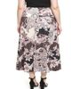 24seven Comfort Apparel 24seven Comfort Apparel Plus Size Paisley Elastic Waist A-Line Maxi Skirt - 3